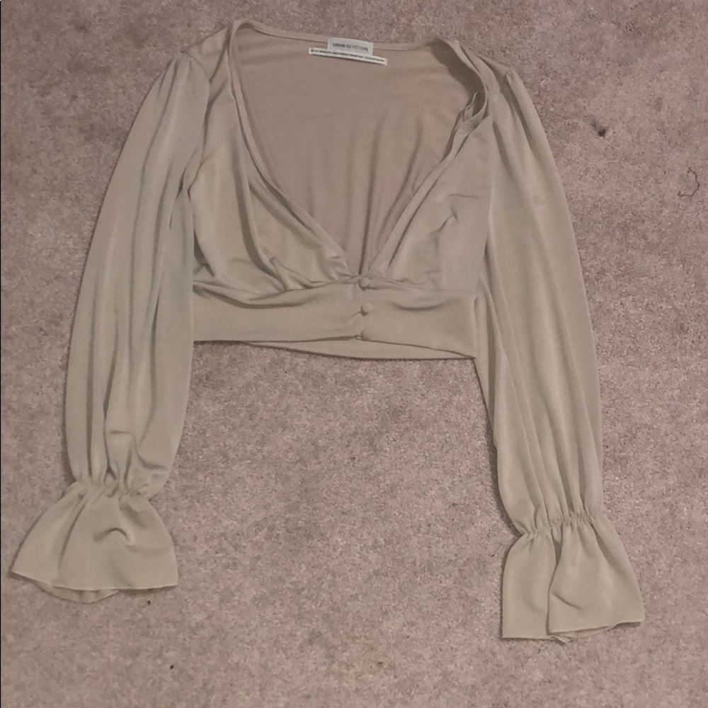 Urban outfitters long sleeve crop top